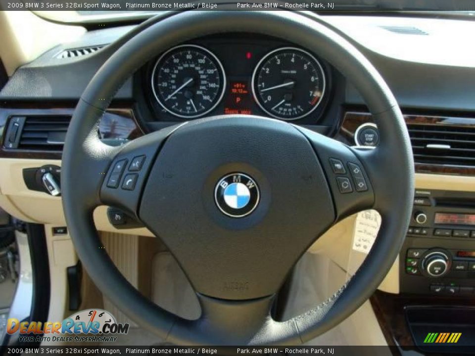 2009 BMW 3 Series 328xi Sport Wagon Platinum Bronze Metallic / Beige Photo #13