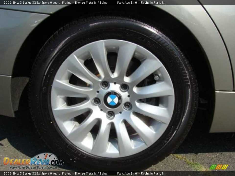 2009 BMW 3 Series 328xi Sport Wagon Platinum Bronze Metallic / Beige Photo #23