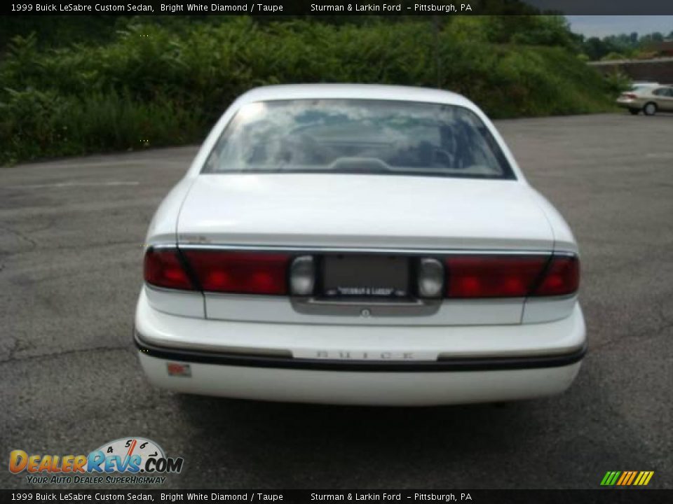 1999 Buick LeSabre Custom Sedan Bright White Diamond / Taupe Photo #4