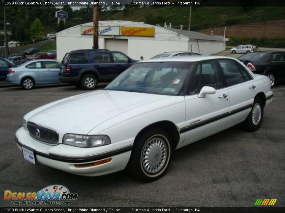 1999 Buick LeSabre Custom Sedan Bright White Diamond / Taupe Photo #7