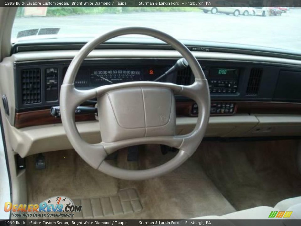 1999 Buick LeSabre Custom Sedan Bright White Diamond / Taupe Photo #12