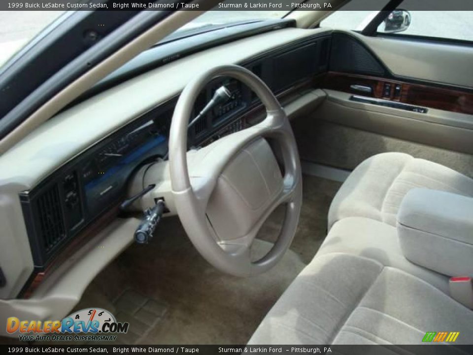 1999 Buick LeSabre Custom Sedan Bright White Diamond / Taupe Photo #15