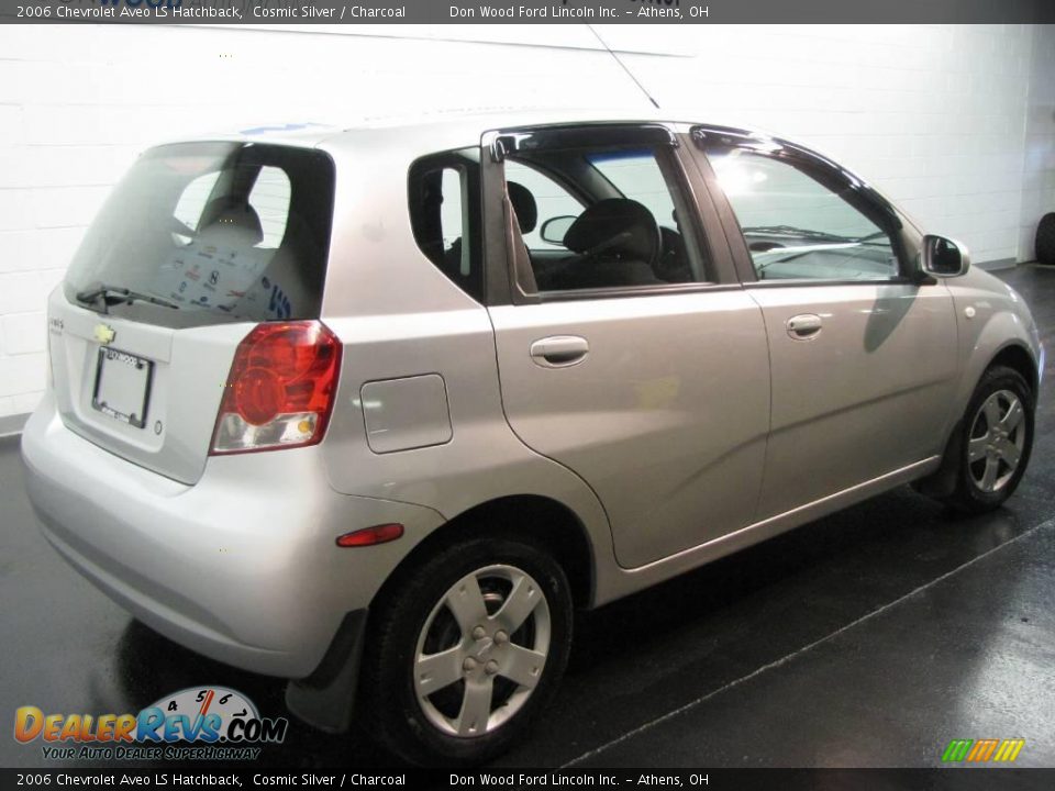 2006 Chevrolet Aveo LS Hatchback Cosmic Silver / Charcoal Photo #4