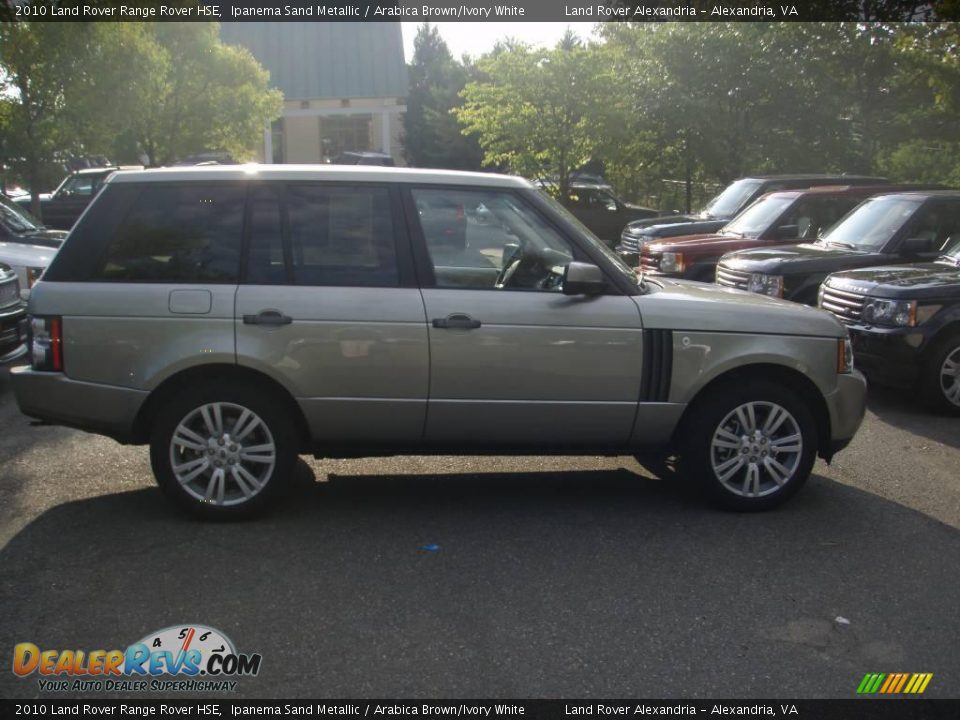 2010 Land Rover Range Rover HSE Ipanema Sand Metallic / Arabica Brown/Ivory White Photo #5