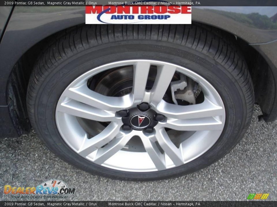 2009 Pontiac G8 Sedan Magnetic Gray Metallic / Onyx Photo #15