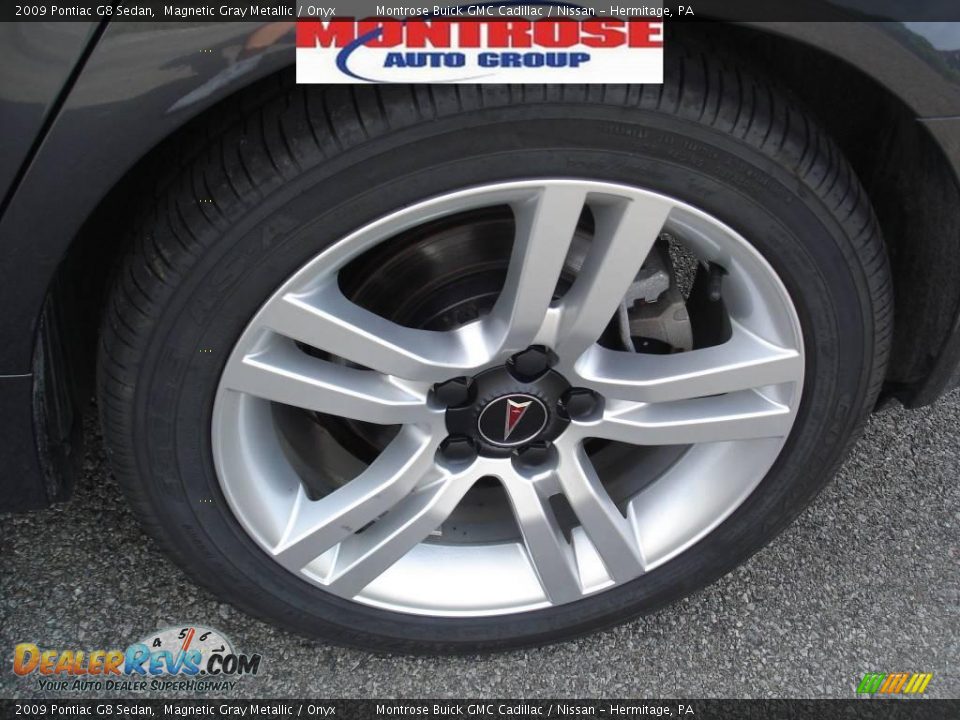2009 Pontiac G8 Sedan Magnetic Gray Metallic / Onyx Photo #16