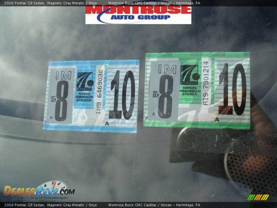 2009 Pontiac G8 Sedan Magnetic Gray Metallic / Onyx Photo #17