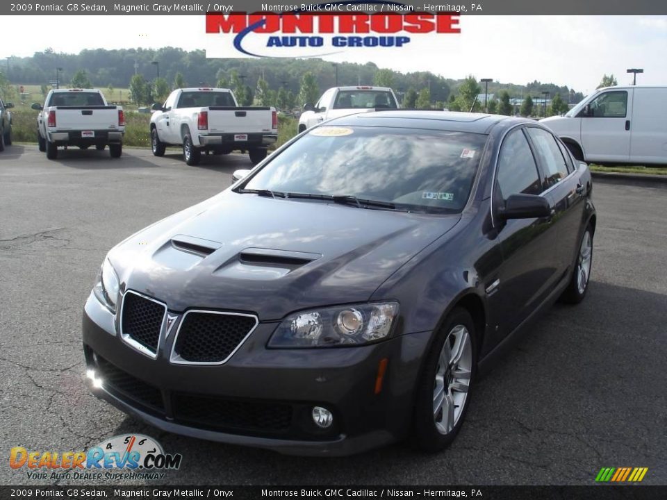 2009 Pontiac G8 Sedan Magnetic Gray Metallic / Onyx Photo #21