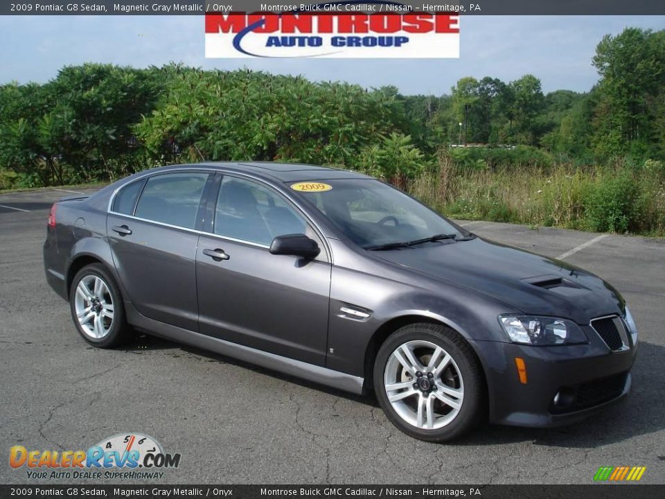 2009 Pontiac G8 Sedan Magnetic Gray Metallic / Onyx Photo #24