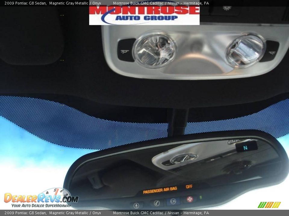 2009 Pontiac G8 Sedan Magnetic Gray Metallic / Onyx Photo #26