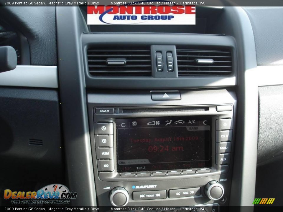 2009 Pontiac G8 Sedan Magnetic Gray Metallic / Onyx Photo #27