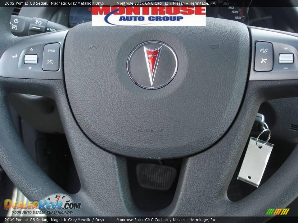 2009 Pontiac G8 Sedan Magnetic Gray Metallic / Onyx Photo #29