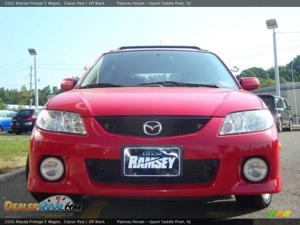 2003 Mazda Protege 5 Wagon Classic Red / Off Black Photo #2