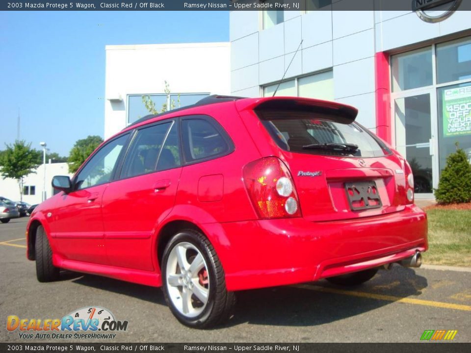 2003 Mazda Protege 5 Wagon Classic Red / Off Black Photo #6