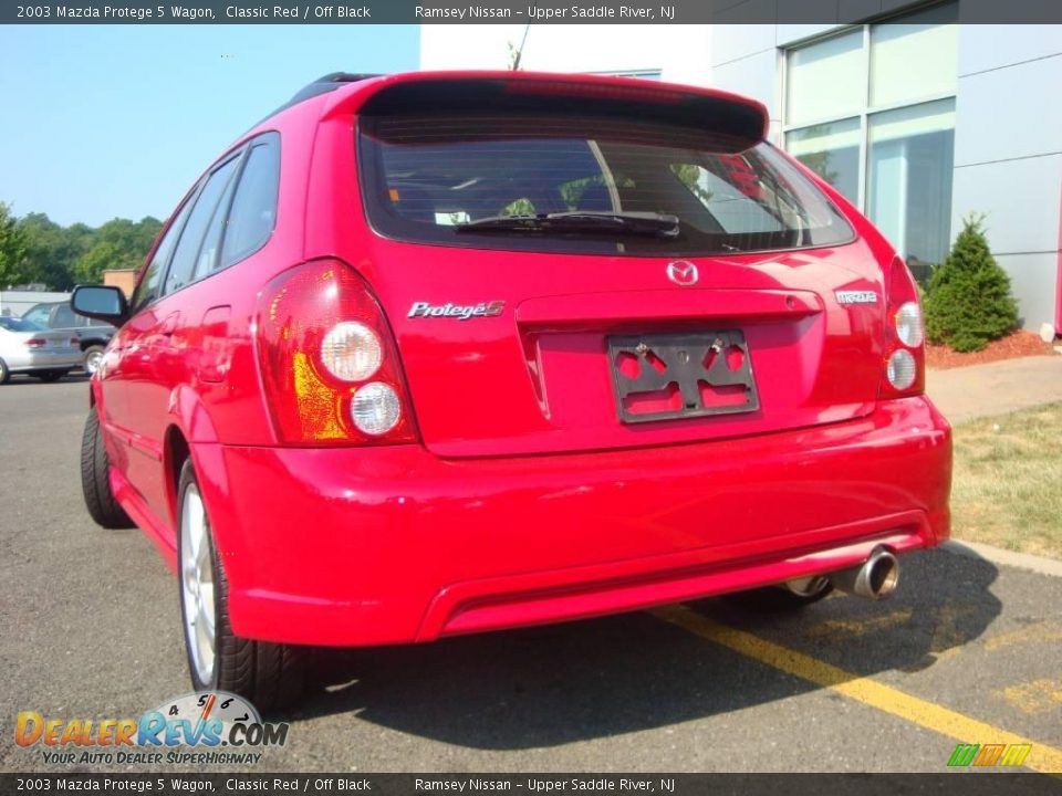 2003 Mazda Protege 5 Wagon Classic Red / Off Black Photo #7
