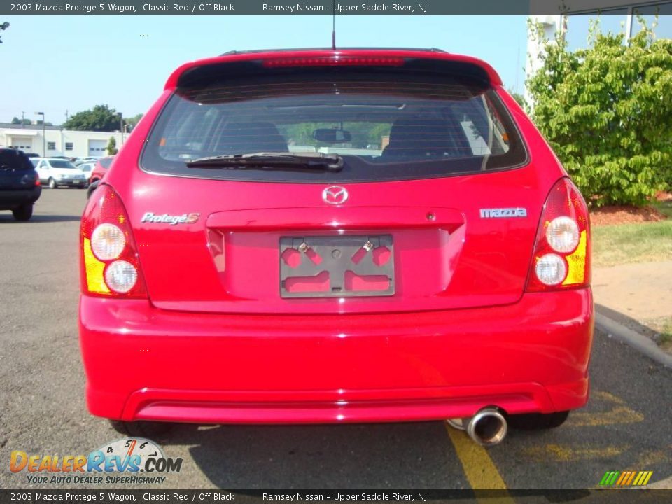 2003 Mazda Protege 5 Wagon Classic Red / Off Black Photo #8