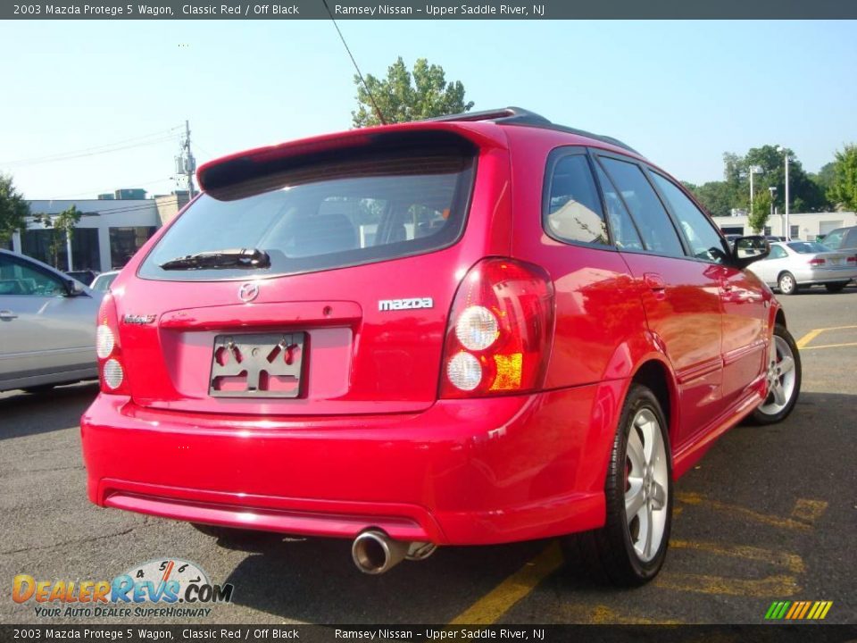 2003 Mazda Protege 5 Wagon Classic Red / Off Black Photo #9