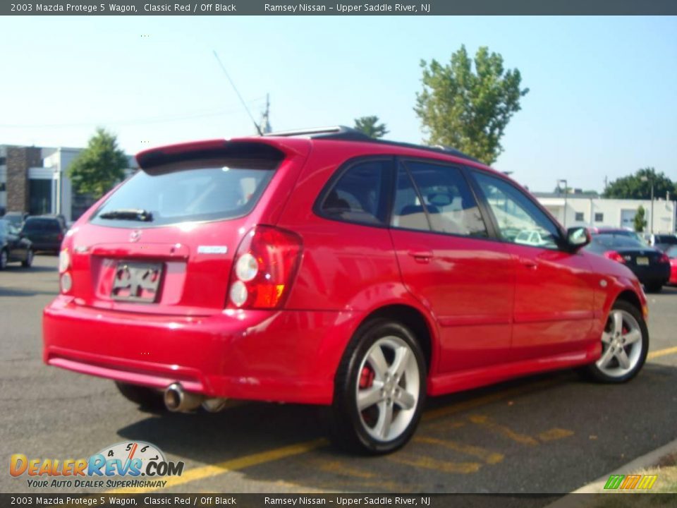 2003 Mazda Protege 5 Wagon Classic Red / Off Black Photo #10