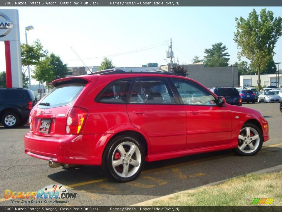 2003 Mazda Protege 5 Wagon Classic Red / Off Black Photo #11