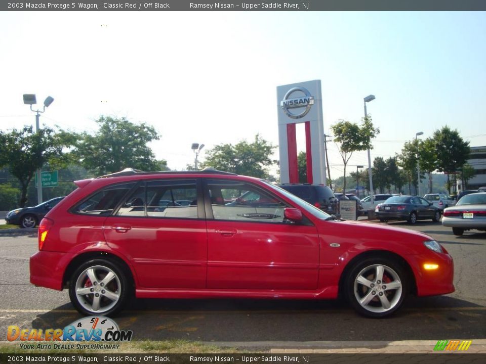 2003 Mazda Protege 5 Wagon Classic Red / Off Black Photo #12