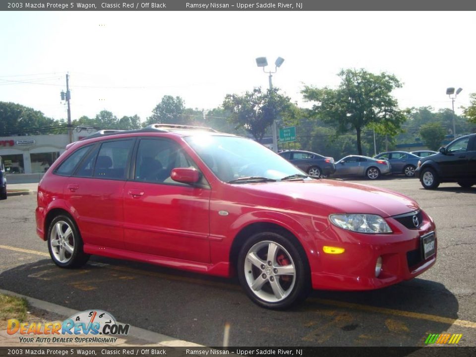 2003 Mazda Protege 5 Wagon Classic Red / Off Black Photo #13