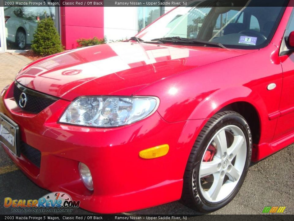 2003 Mazda Protege 5 Wagon Classic Red / Off Black Photo #16