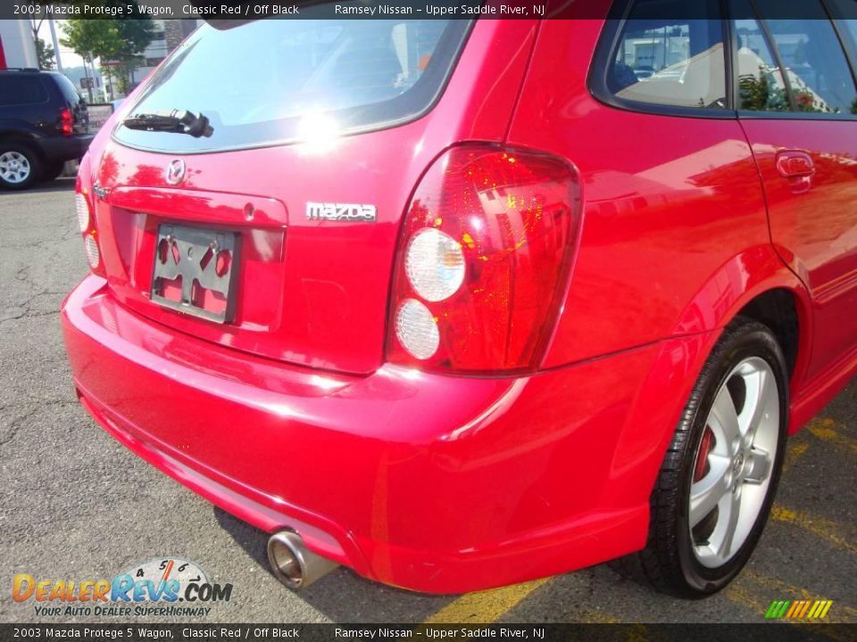 2003 Mazda Protege 5 Wagon Classic Red / Off Black Photo #20