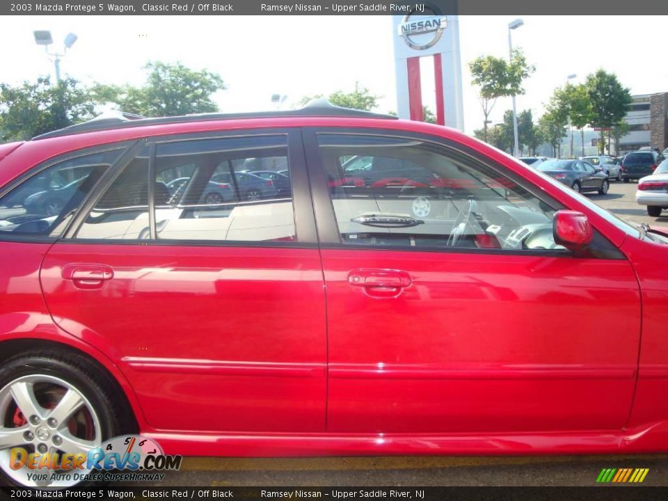 2003 Mazda Protege 5 Wagon Classic Red / Off Black Photo #21