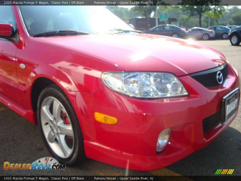 2003 Mazda Protege 5 Wagon Classic Red / Off Black Photo #22