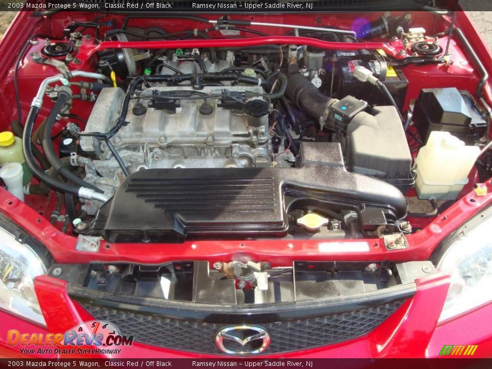 2003 Mazda Protege 5 Wagon Classic Red / Off Black Photo #23