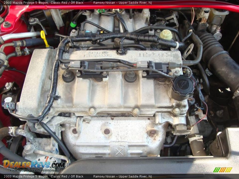 2003 Mazda Protege 5 Wagon Classic Red / Off Black Photo #24