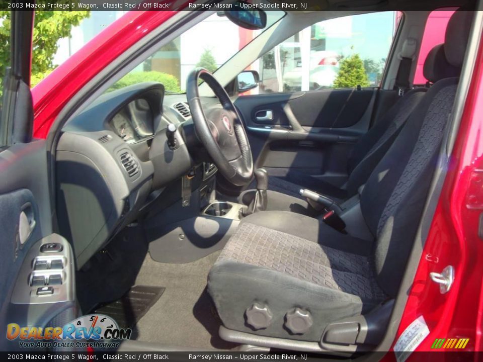 2003 Mazda Protege 5 Wagon Classic Red / Off Black Photo #26