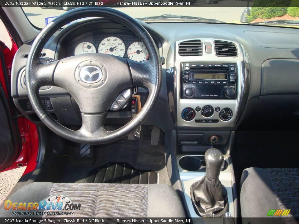 2003 Mazda Protege 5 Wagon Classic Red / Off Black Photo #28