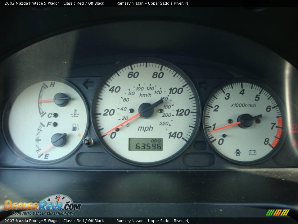 2003 Mazda Protege 5 Wagon Classic Red / Off Black Photo #30