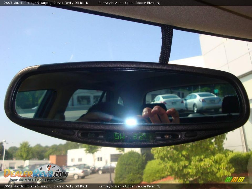 2003 Mazda Protege 5 Wagon Classic Red / Off Black Photo #34