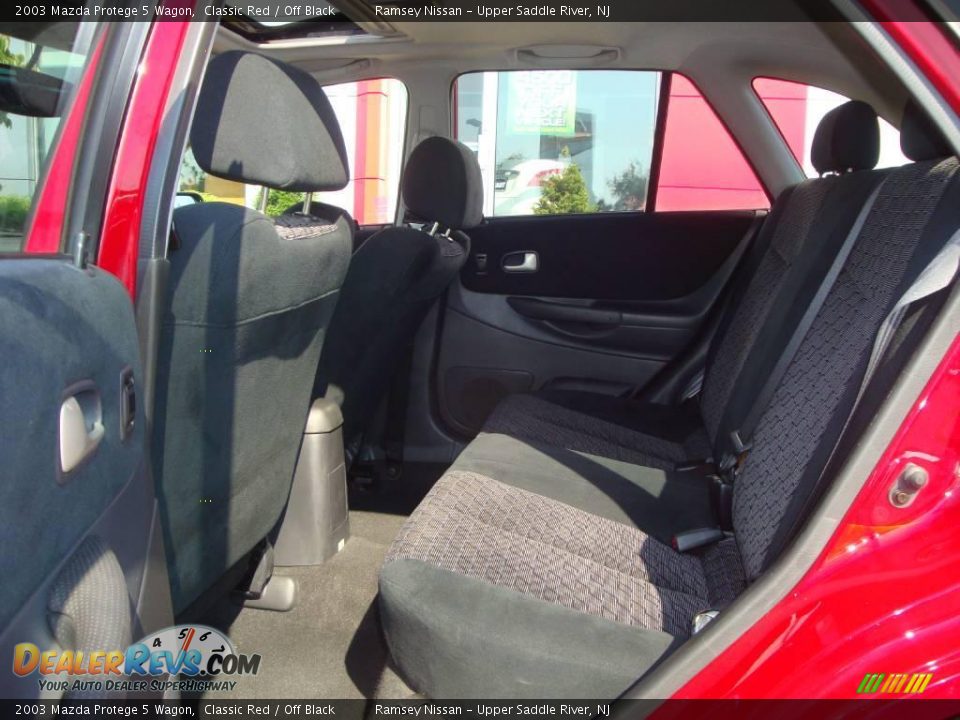 2003 Mazda Protege 5 Wagon Classic Red / Off Black Photo #35