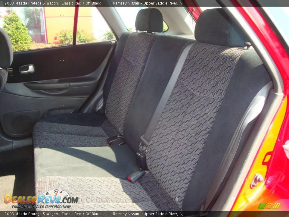2003 Mazda Protege 5 Wagon Classic Red / Off Black Photo #36