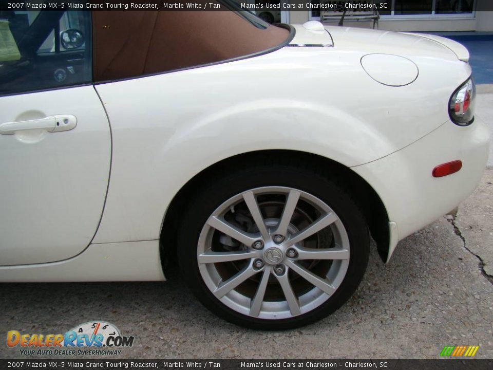 2007 Mazda MX-5 Miata Grand Touring Roadster Marble White / Tan Photo #20