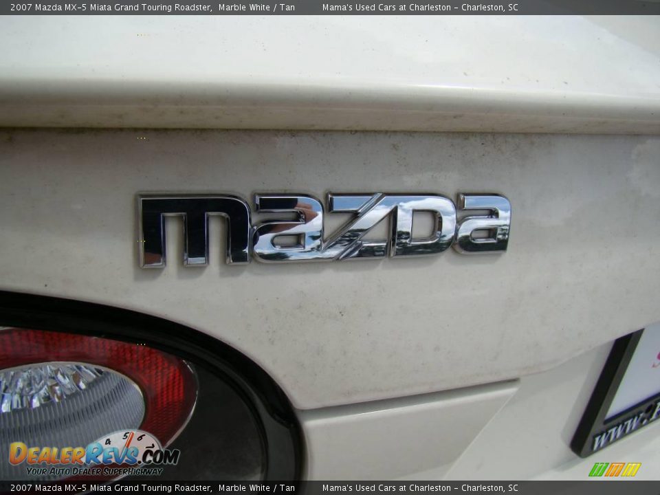 2007 Mazda MX-5 Miata Grand Touring Roadster Marble White / Tan Photo #22