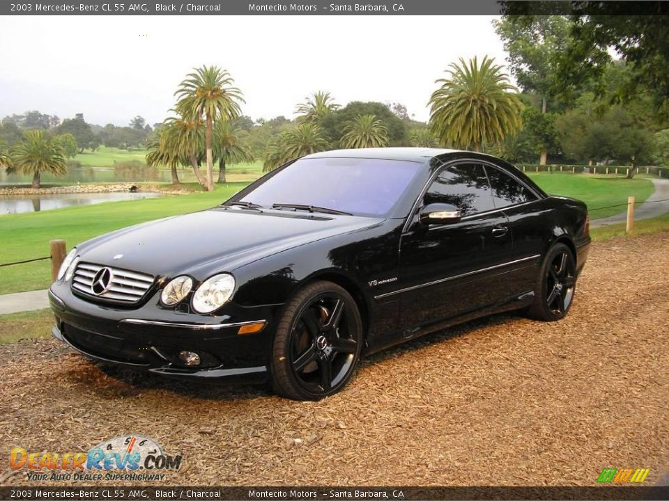 2003 Mercedes-Benz CL 55 AMG Black / Charcoal Photo #1