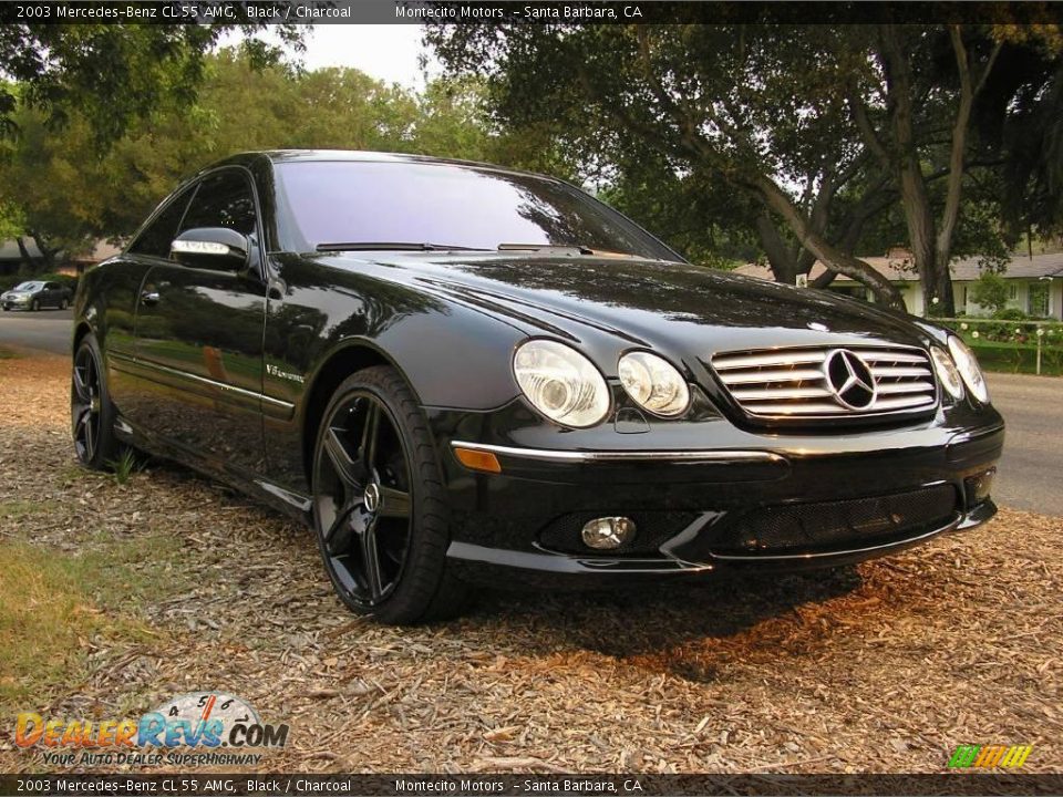 2003 Mercedes-Benz CL 55 AMG Black / Charcoal Photo #7