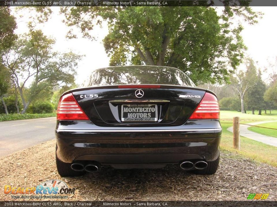 2003 Mercedes-Benz CL 55 AMG Black / Charcoal Photo #8