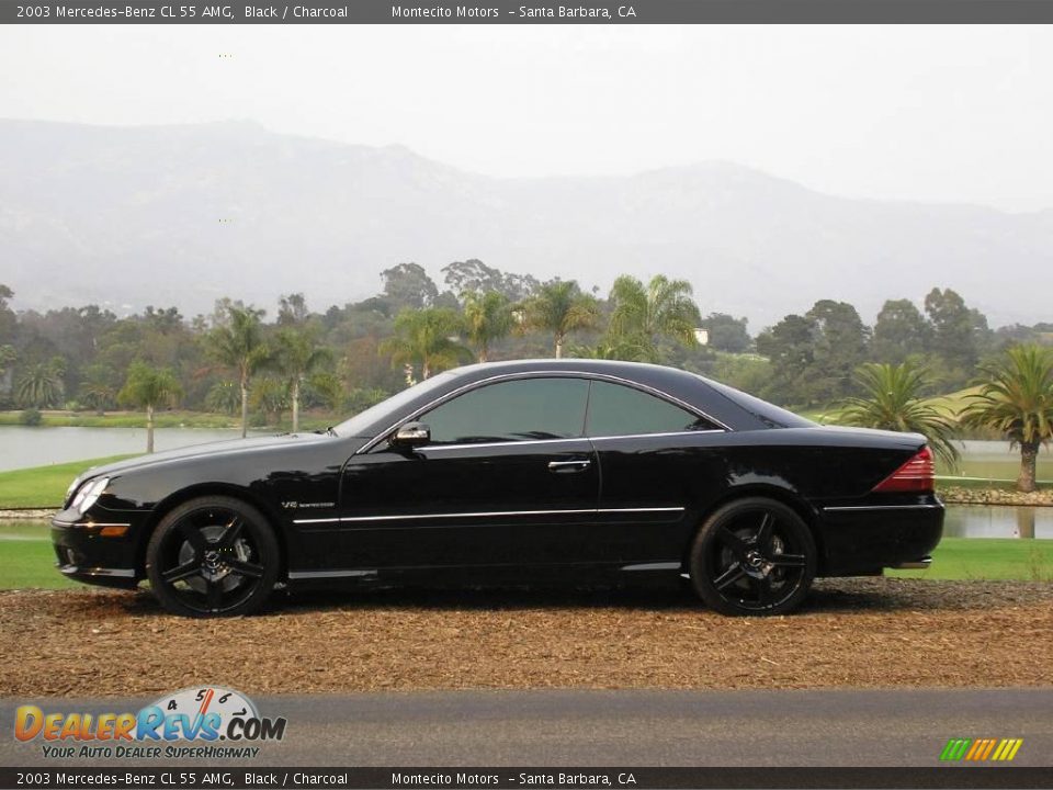 2003 Mercedes-Benz CL 55 AMG Black / Charcoal Photo #12