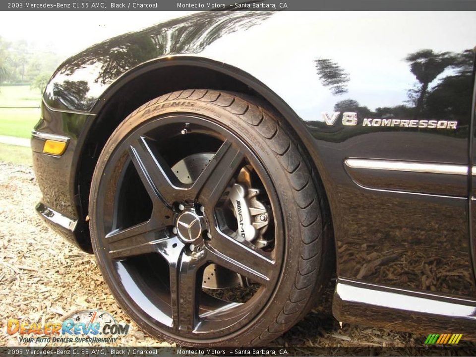 2003 Mercedes-Benz CL 55 AMG Black / Charcoal Photo #15