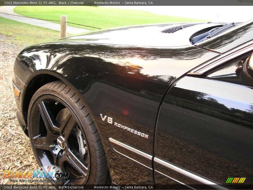 2003 Mercedes-Benz CL 55 AMG Black / Charcoal Photo #16