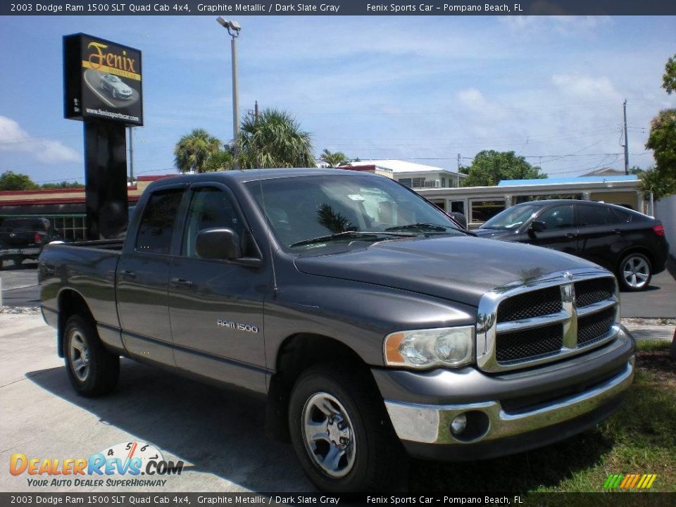 2003 Dodge Ram 1500 SLT Quad Cab 4x4 Graphite Metallic / Dark Slate Gray Photo #1