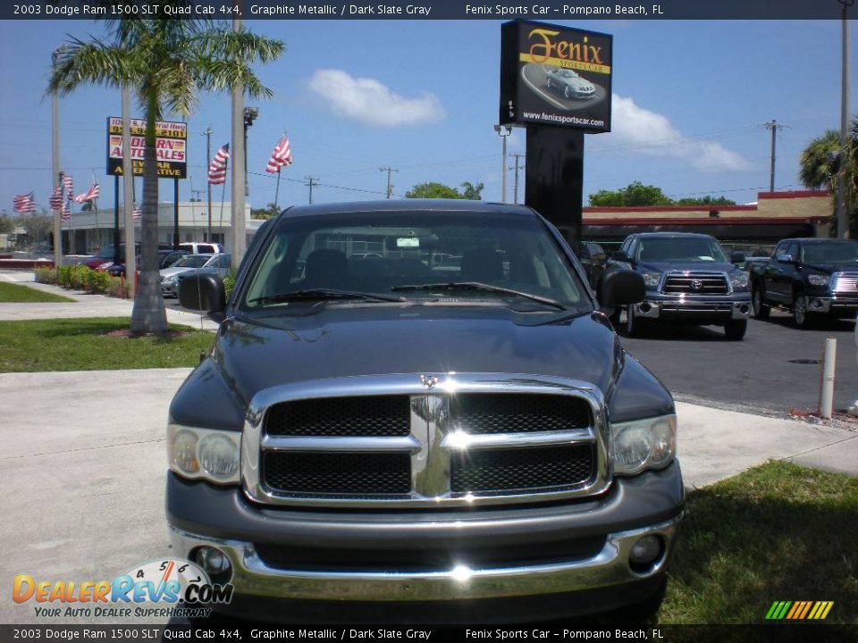 2003 Dodge Ram 1500 SLT Quad Cab 4x4 Graphite Metallic / Dark Slate Gray Photo #2
