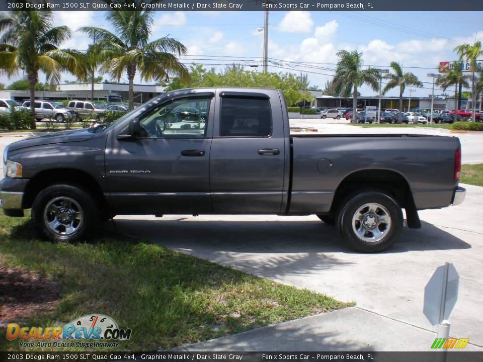 2003 Dodge Ram 1500 SLT Quad Cab 4x4 Graphite Metallic / Dark Slate Gray Photo #4