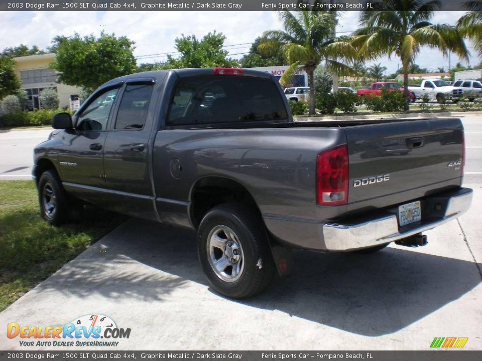 2003 Dodge Ram 1500 SLT Quad Cab 4x4 Graphite Metallic / Dark Slate Gray Photo #5