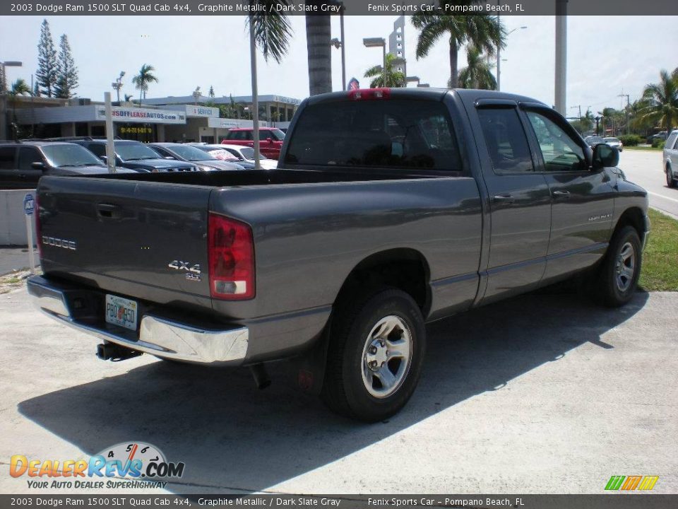 2003 Dodge Ram 1500 SLT Quad Cab 4x4 Graphite Metallic / Dark Slate Gray Photo #7